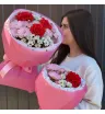 Букет хризантем, французских роз и сантини 1