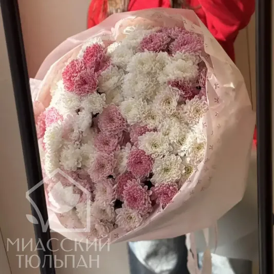Букет зефирных хризантем