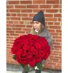 Букет из 51 высокой Розы