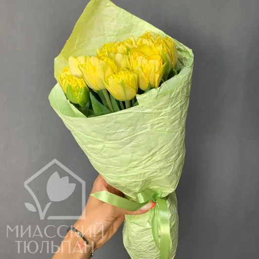 Букет желтых тюльпанов (19 шт)
