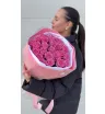 Букет из 25 розовых роз Aqua