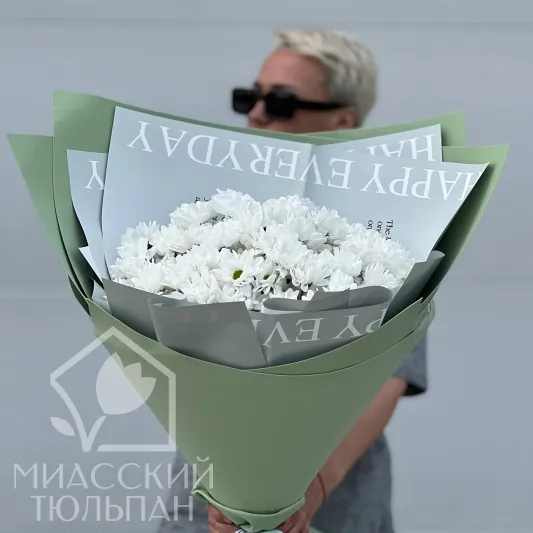 Букет-гигант из хризантем-ромашек