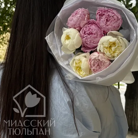 Mini букет пионов