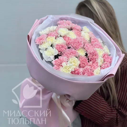 Моно букет из диантусов