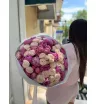 Luxe букет с пионами и пионовидной розой