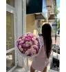 Luxe букет с пионами и пионовидной розой