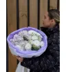 Букет гортензий, ромашек и хризантем