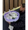 Букет гортензий, ромашек и хризантем