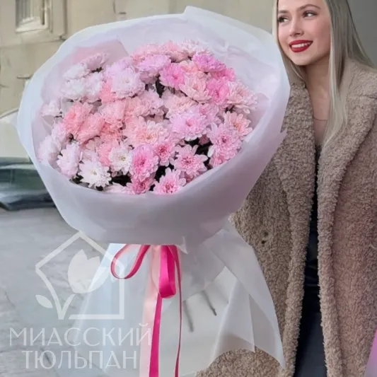 XXL букет голландских хризантем