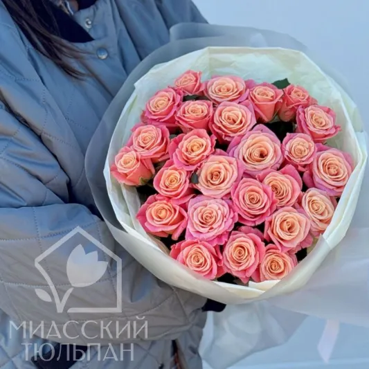 Прекрасные розы сорта Miss Piggy