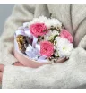 Цветы и шоколад в шляпной коробке 2