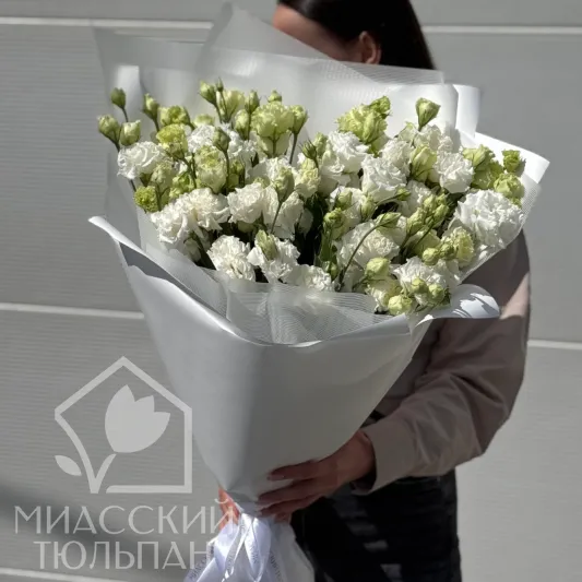 Большой букет из эустом