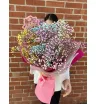 Букет из радужной гипсофилы