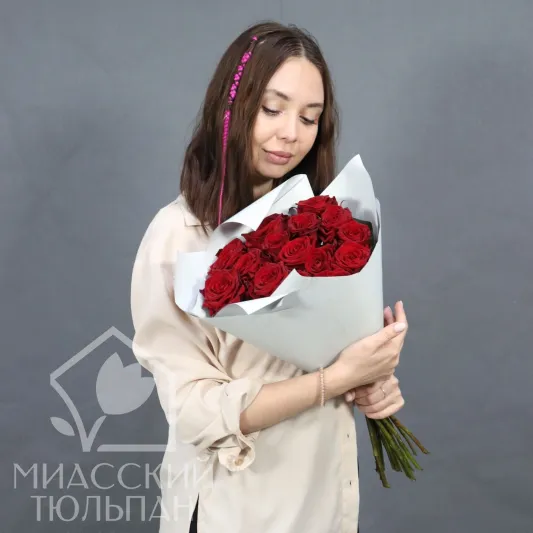 Букет из 15 красных роз💔❤️💔❤️