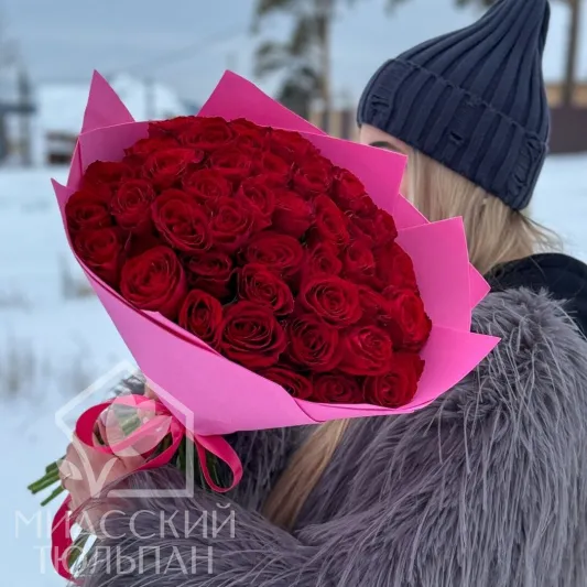 Букет из 51 розы кения