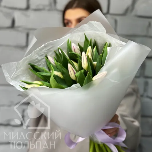 Букет из 29 тюльпанов